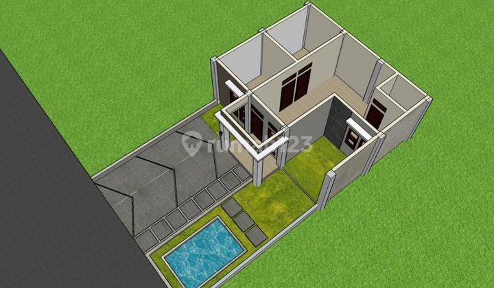 510Jt! RUMAH LUX BONUS KOLAM IKAN DEKAT KE JALAN RAYA NASIONAL 6