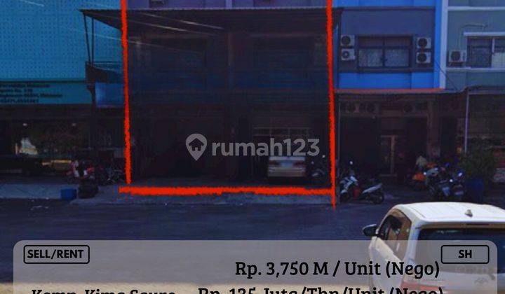 Dijual/Disewakan Ruko 3LT Poros Kima Square Siap Pakai Nego SH 1