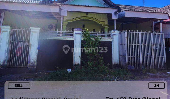 Dijual Rumah Minimalis 1LT Andi Tonro Permai Gowa Harga Nego  1