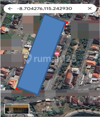 For rent strategic land suitable for a warehouse in Sanur IN 2