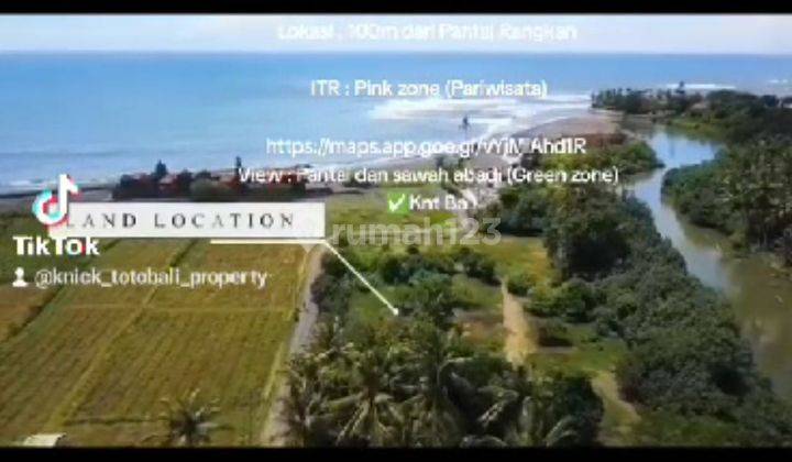 TANAH VIEW PANTAI RANGKAN DAN SAWAH KEREN SIAP BANGUN VILLA  1