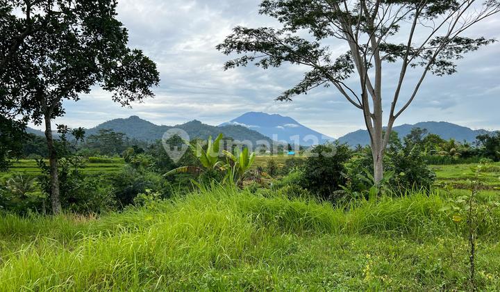For Sale Land in Sidemen Area with Mountain and Rice Field Views