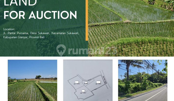 Dijual Tanah Murah Dekat Pantai Purnama Sukawati