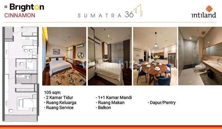 Unit Apartemen Baru Sumatra 36 2 2 Kamar Tidur Furnished 1