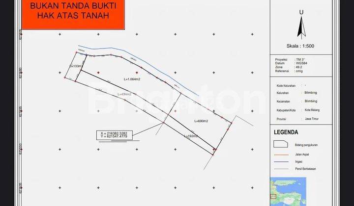 TANAH LUAS NOL JALAN RAYA BLIMBING 2