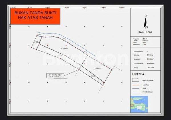 Tanah Luas Nol Jalan Raya Blimbing Strategis 2
