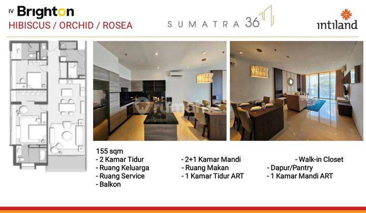 Unit Baru Apartemen Sumatra36 2+1 Br Furnished 1