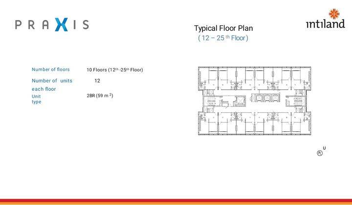 Apartemem Praxis 2 Kamar Tidur Furnished 2