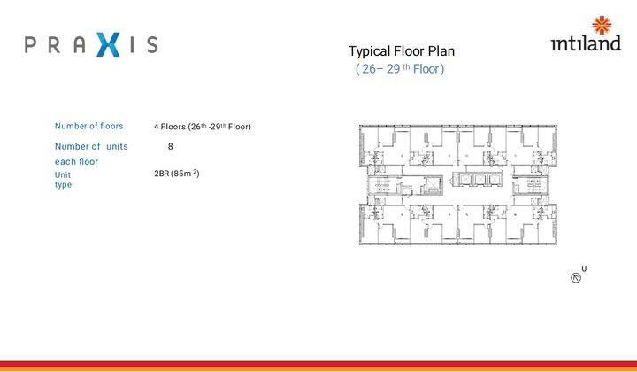 Apartemen Praxis 2 Kamar Tidur 85m² 2