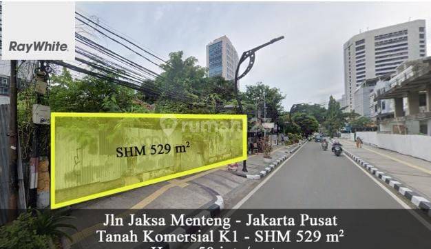 Tanah Komersial Murah bisa 8 lantai jalan jaksa Menteng Jakarta Pusat 1