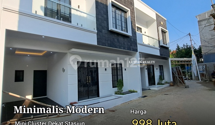 RUMAH CLUSTER MODERN MINIMALIS DEKAT STASIUN LENTENG AGUNG