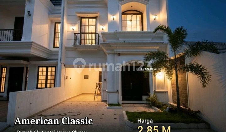Rumah American Classic Jagakarsa Dalam Cluster Dekat Stasiun Lenteng Agung