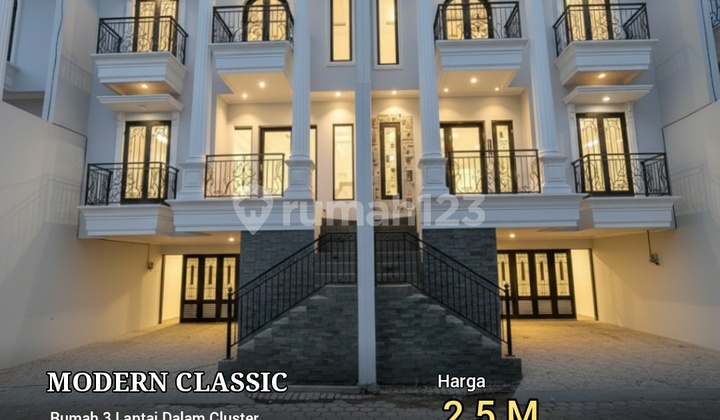 Townhouse Modern Classic Jagakarsa Dekat Stasiun Lenteng Agung