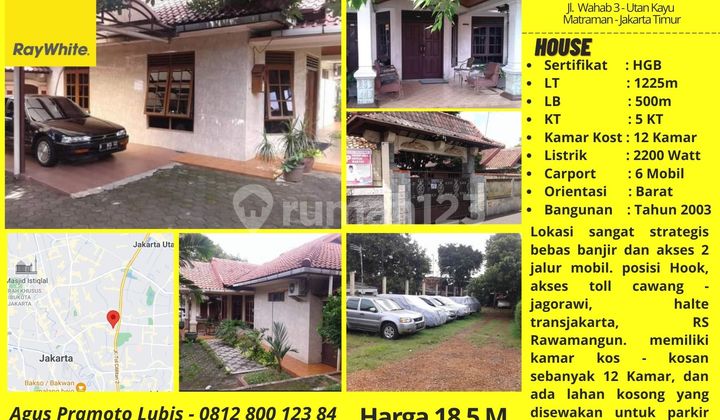 Rumah Murah Hitung Tanah Utan Kayu Matraman 2