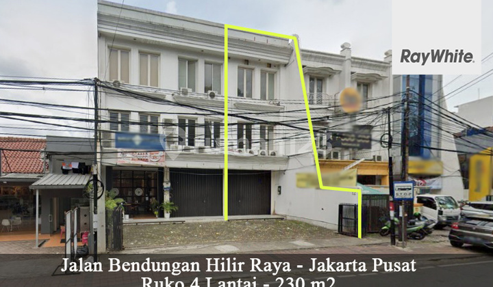 FOR LEASE Ruko 4 Lantai Bendungan Hilir Lokasi Strategis Jakarta Pusat