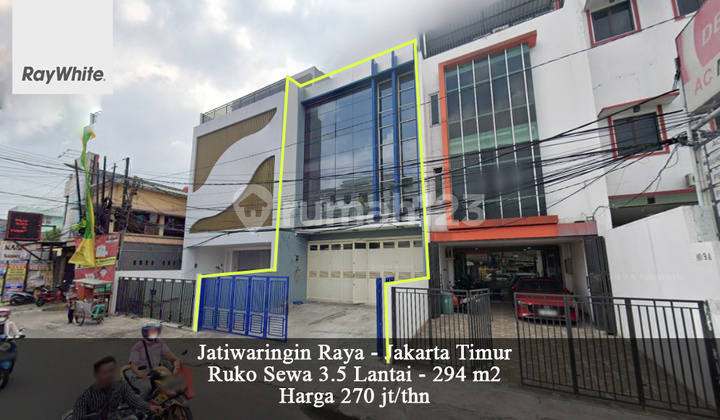 FOR RENT New 3.5-Story Shop House Jatiwaringin Main Road East Jakarta