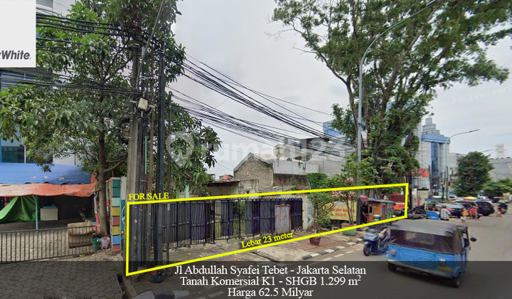 K1 Commercial Land Jalan Abdullah Syafei Tebet South Jakarta K1 Commercial Land Jalan Abdullah Syafei Tebet South Jakarta