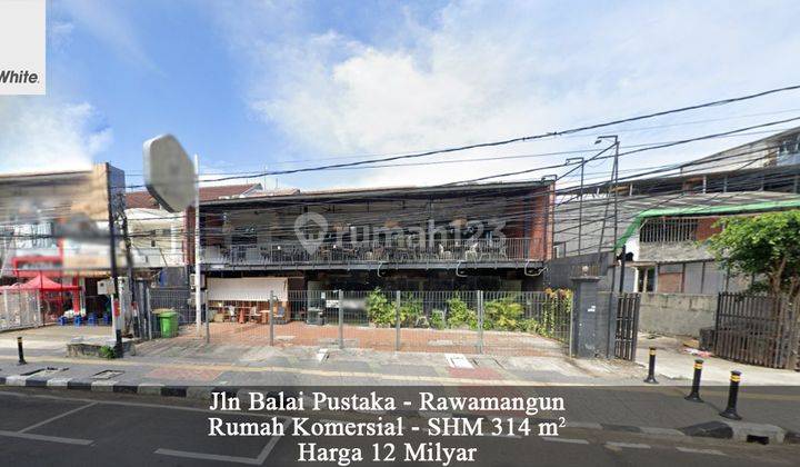 Rumah Resto Komersial Bangunan 2 Lantai Jalan Balai Pustaka Rawamangun 1