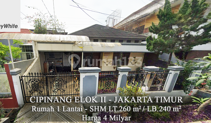 FOR SALE Murah Rumah 1 Lantai Hitung Tanah Kompek Perumahan Cipinang ELok 2 Jakarta Timur FOR SALE Murah Rumah 1 Lantai Hitung Tanah Kompek Perumahan Cipinang ELok 2 Jakarta Timur