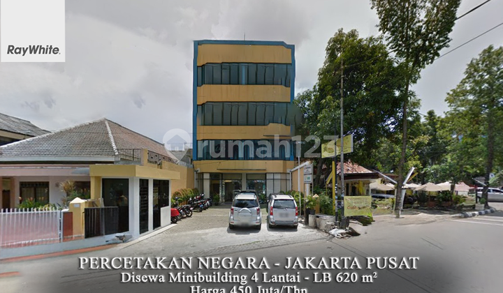 FOR LEASE Gedung / Ruko Gandeng 4 Lantai di Percetakan Negara Salemba Tengah Jakarta Pusat