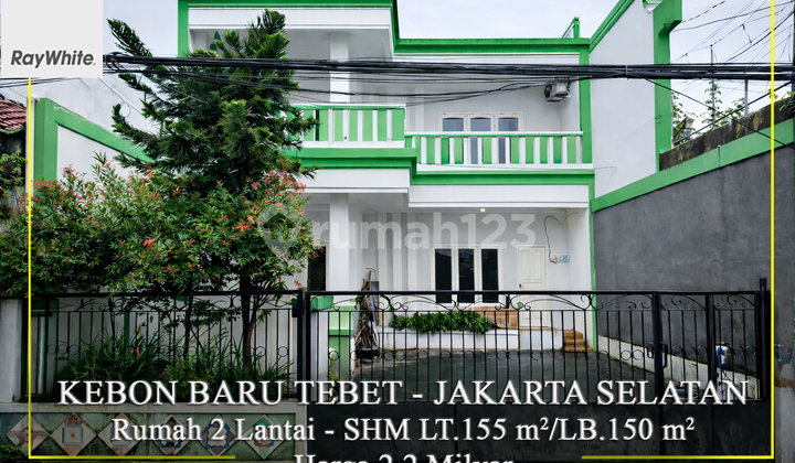 For Sale 2-Story House Kebon Baru Tebet South Jakarta