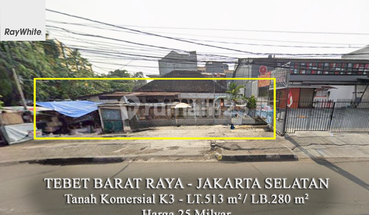 FOR SALE Tanah Komersial K3 Lokasi Strategis Area Tebet Barat Raya Jakarta Selatan FOR SALE Tanah Komersial K3 Lokasi Strategis Area Tebet Barat Raya Jakarta Selatan