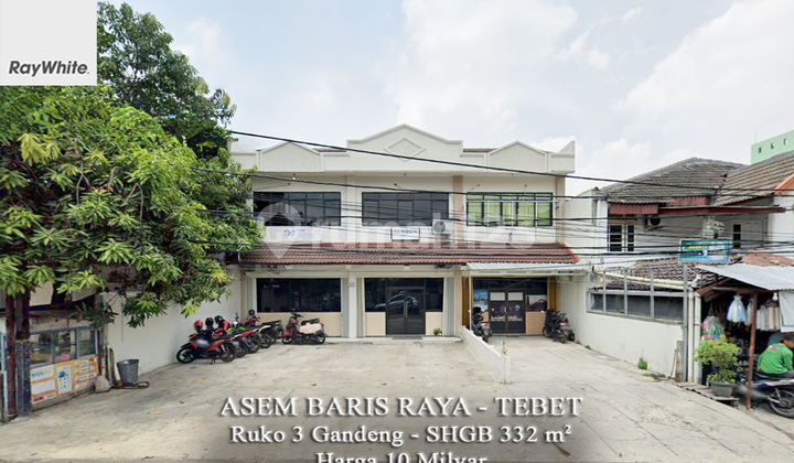 FOR SALE Ruko 3 Gandeng Asem Baris raya Dekat MT Haryono Tebet Jakarta Selatan
