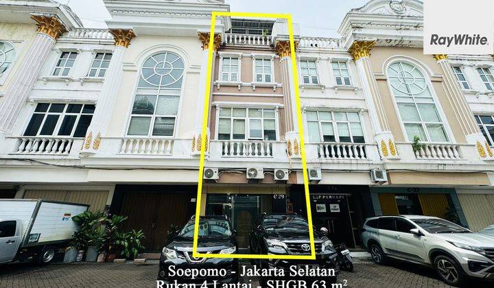 FOR SALE Ruko Crown Palace 4 Lantai Soepomo Jakarta Selatan 1