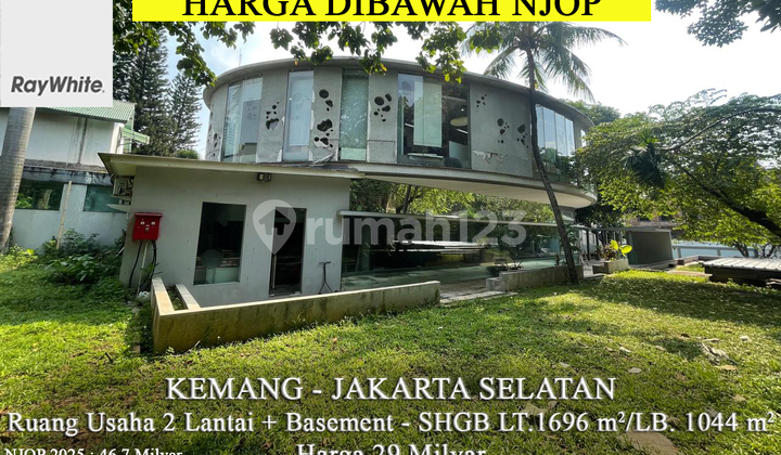 Murah Ruang Usaha Area Kemang Dibawah NJOP 2 Lantai + Basement Jakarta Selatan