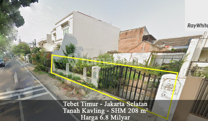 FOR SALE Tanah Kavling Tebet Timur Dalam Kota Jakarta Selatan