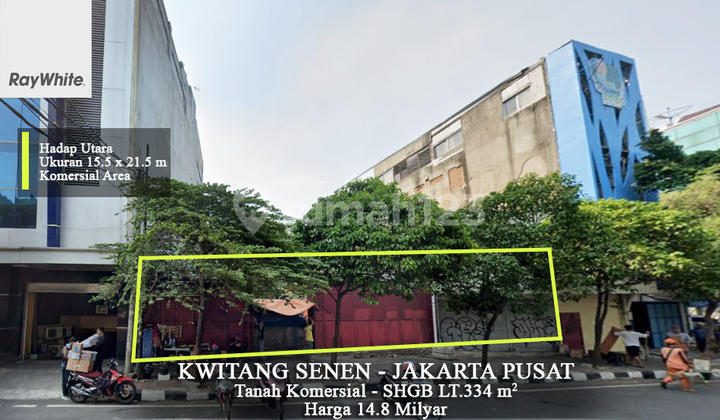 FOR SALE Tanah Murah Komersial Kwitang Raya Senen Jakarta Pusat