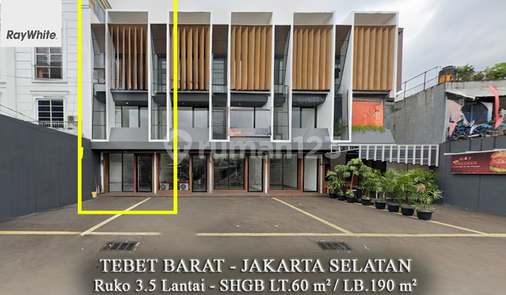 FOR SALE Ruko 3.5 Lantai Lokasi Ramai Tebet Barat Raya Jakarta Selatan FOR SALE Ruko 3.5 Lantai Lokasi Ramai Tebet Barat Raya Jakarta Selatan