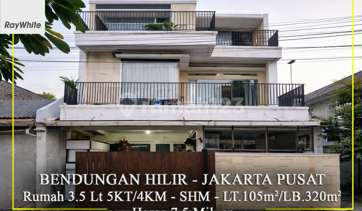 For Sale Rumah 3.5 Lantai Bendungan Hilir Jakarta Pusat