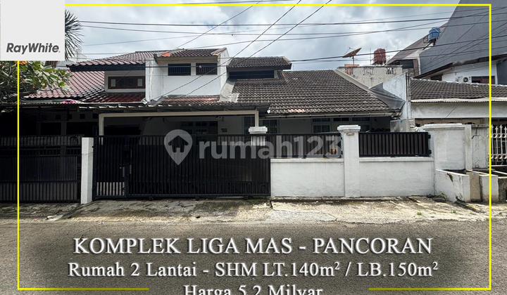 For Sale Komplek Liga Mas Pancoran Rumah 2 Lantai Jakarta Selatan