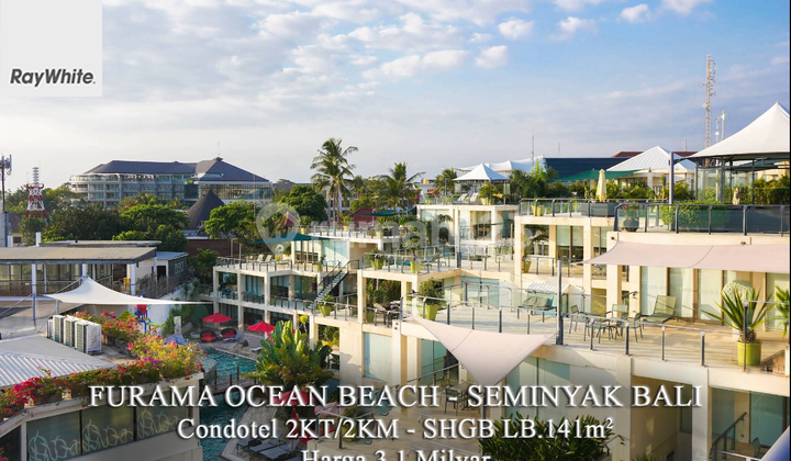 For Sale Condotel Furama Ocean Beach Seminyak Bali View Pantai Profit Sharing