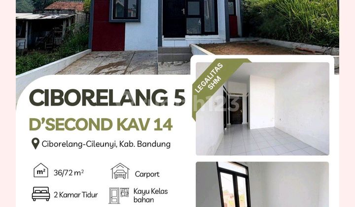 Jual Rumah Siap Huni Legalitas Shm Dekat Borma Cinunuk