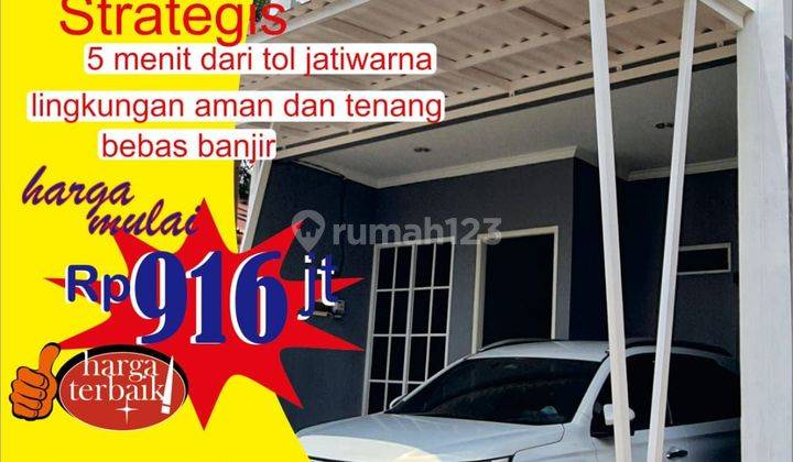 DIJUAL RUMAH 2 LANTAI SIAP HUNI JATIMURNI DEKAT PINTU TOLL JATIWARNA BEKASI 1