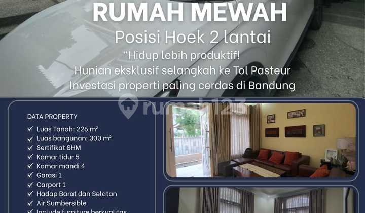Jual Cepat Bu Rumah Mewah di Komplek Pasteur Harga Bawah Pasar
