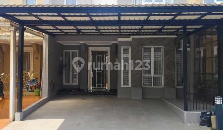 Rumah Di Elista Village Gading Serpong Rumah 2 Lantai Luas 7 X 12= 84 M Kt 3+1 Km 3+1 Ada 3 Ac, 2 Lemari Pakaian, Gorden, Teralis  1