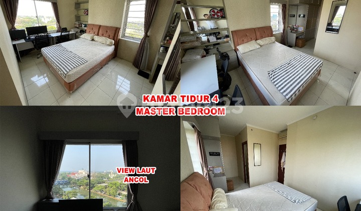 Apartemen Murah Apartemen Mediterania Marina Ancol Jakarta Utara Tower D Lt 10 Kt 3+1 Km 2+1 Semi Furnish , Hoek , Dapat 2 View, View Laut , Murah 2