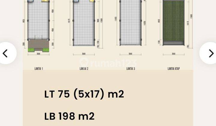 Disewa Ruko Lokasi Sangat Strategis di Suvarna Sutra, Lb.+ 200m2, 3 Lantai, Tangerang  1