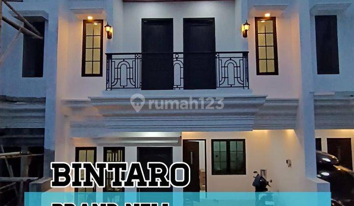 Rumah Baru Di Bintaro Semi Furnish.siap Huni.5menit K Mal,stasiun 2