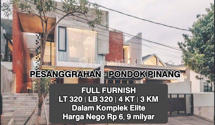 Rumah Mewah FULL FURNISHED Dlm Komplek JAKARTA SELATAN.DEKAT TOL 1