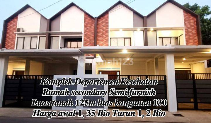 Rumah Semi Furnish Di Komplek Departemen Kesehatan Ciputat 1