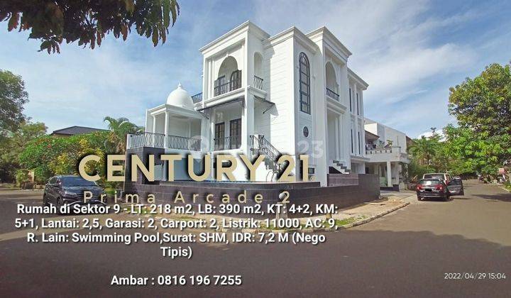 4812 - Rumah baru mewah american style semi furnished di puri Bintaro shm 2