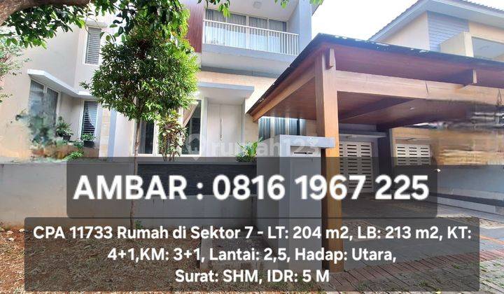 11733 -rumah Dalam Cluster Bintaro Sektor.7 1