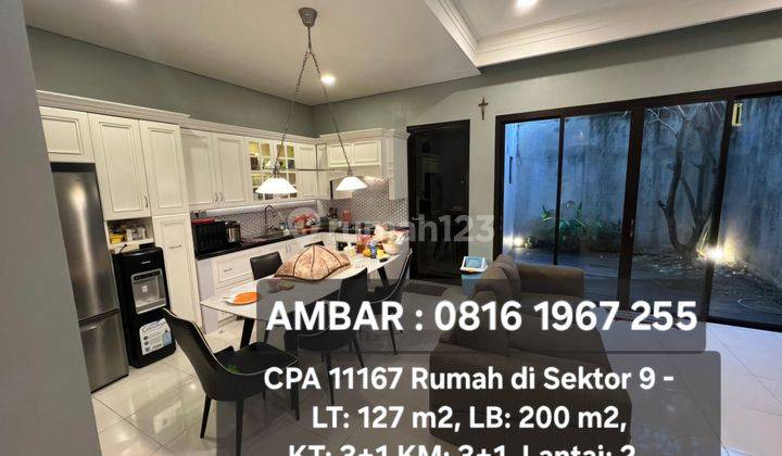 11167 Rumah Cantik Semi Furnished Discovery Bintaro 1