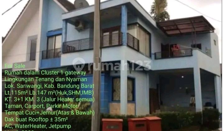 Rumah Sejuk Nyaman One Gate Cluster Sariwangi 2