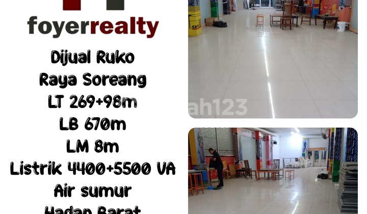 Dijual Ruko Raya Soreang Mainroad  1