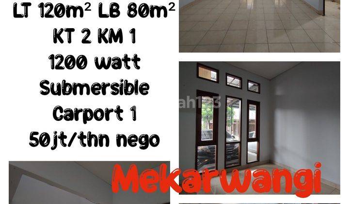 Disewakan Rumah di Mekar wangi 2